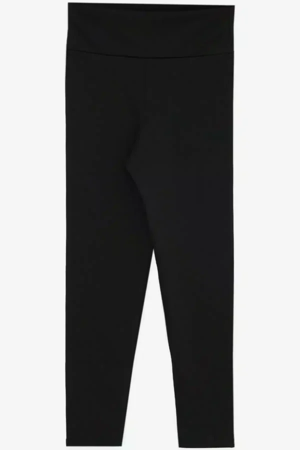 Μαύρο μακρύ κολάν fleece (2-6 ετών) 19216-13