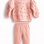Ροζ σετ με δαντέλα