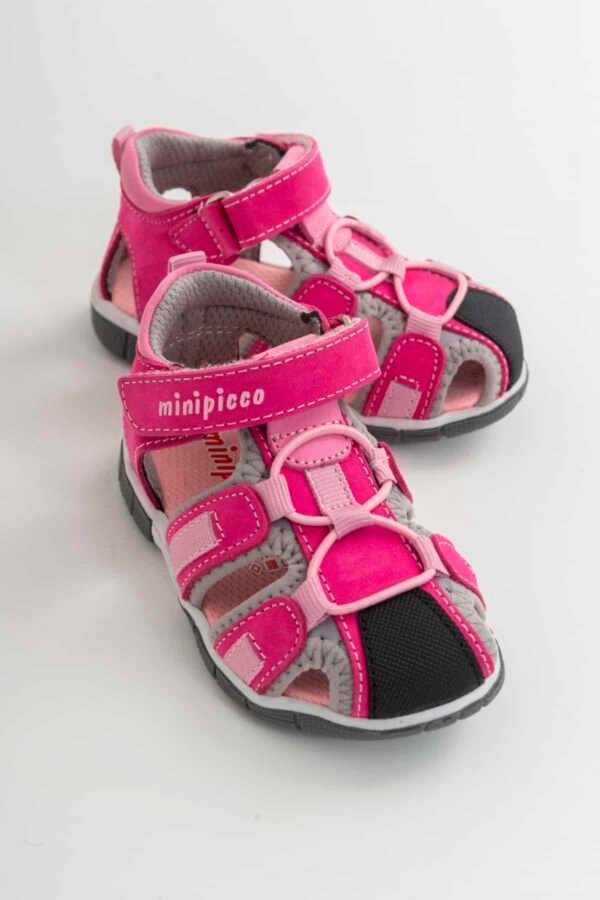 Minipicco Fuchsia Δερμάτινα Ορθοπεδικά Παιδικά Σανδάλια εξωτερικού χώρου 22Y4S9334_58