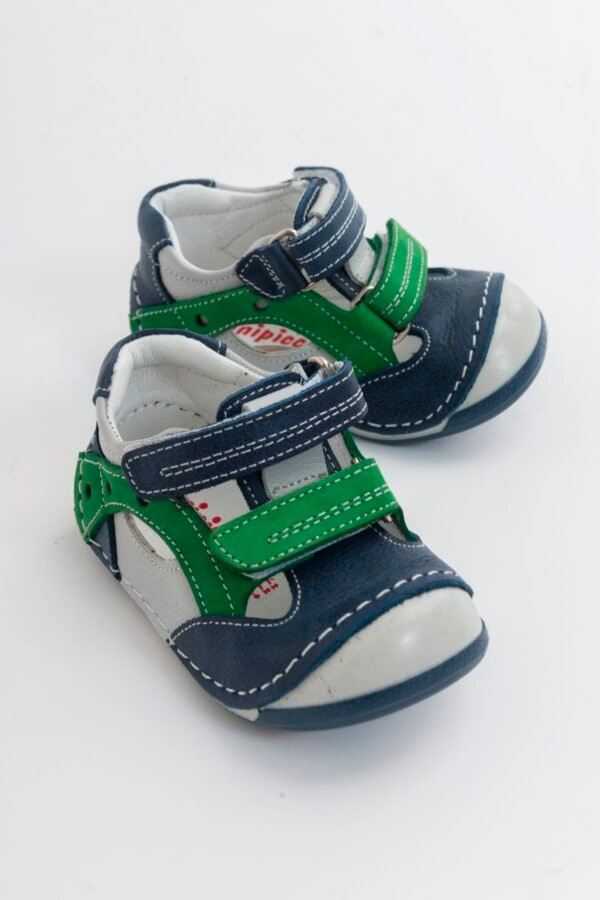Minipicco Boys Denim Δερμάτινο Ορθοπεδικό Στήριγμα First Step Παπούτσια 22Y1A9362_73