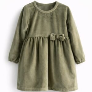 Φόρεμα βελουτέ "green saphire"