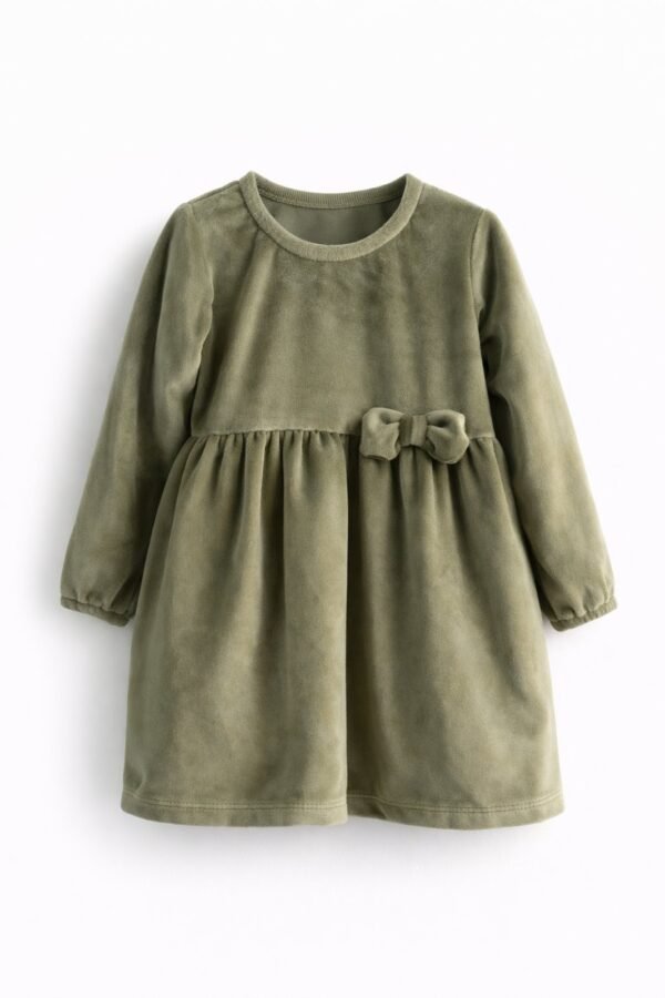 Φόρεμα βελουτέ "green saphire"