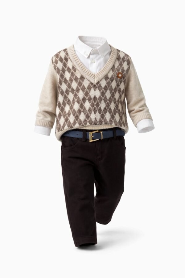 Σετ καρό "brown"