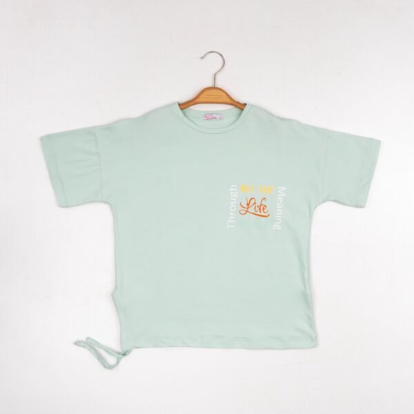 Κοριτσίστικο βεραμάν T-Shirt με σχέδιο (9-12 ετών) 11477-40