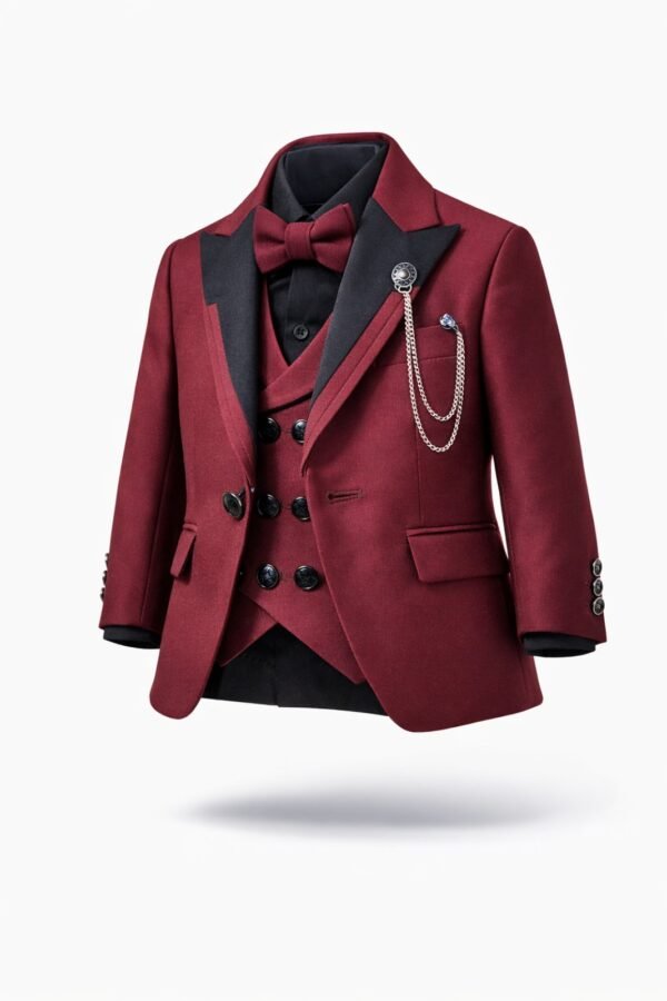 Παιδικό μπορντό κοστούμι (1-4 ετών)