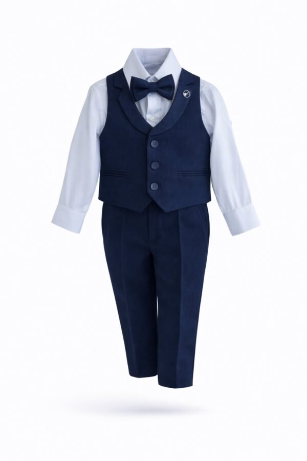Μπλέ σκούρο κοστούμι 4τμχ (2-5ετών)