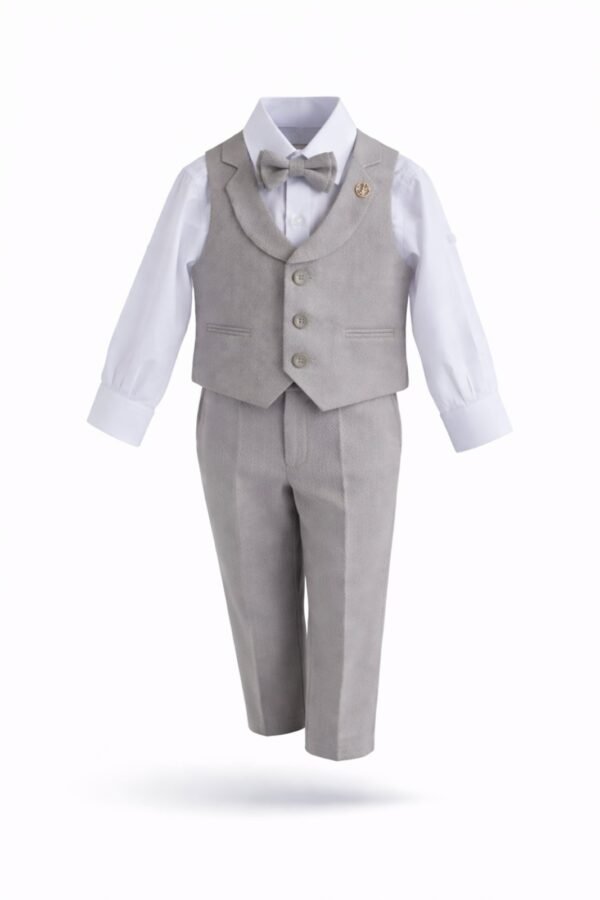Γκρί κοστούμι 4τμχ(2-5ετών)
