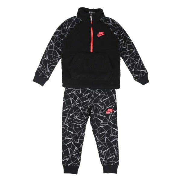 Νικε σέτ φόρμας με ρόζ φερμουάρ (2-6ετών)