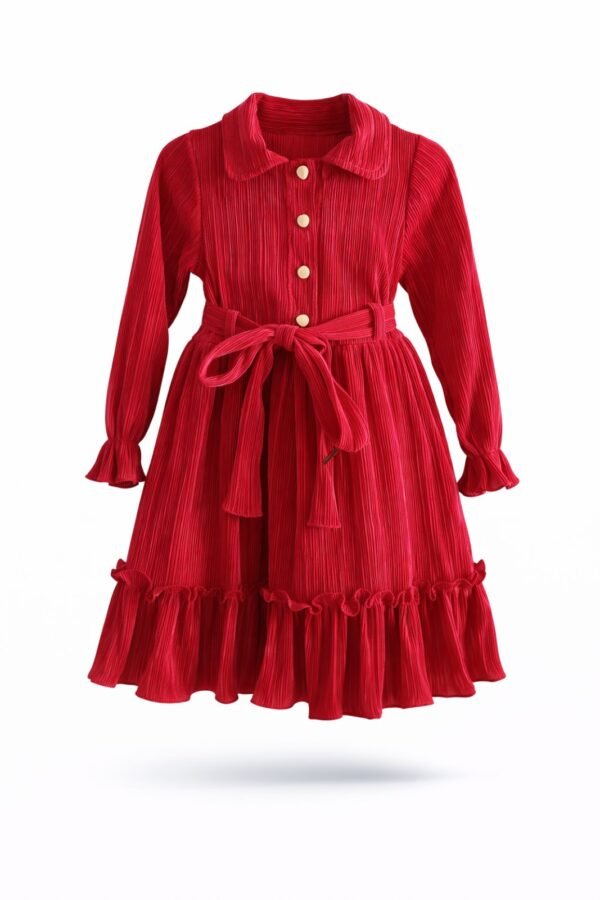 Φόρεμα μπορντό με τσαντάκι